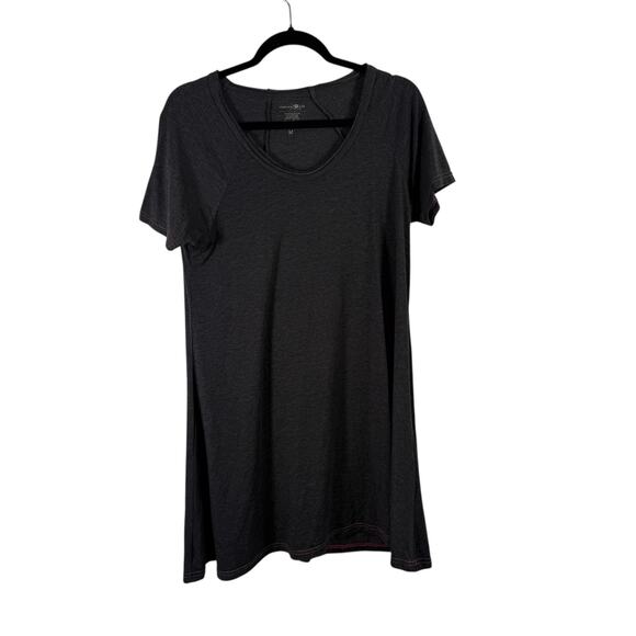 Natural Life Grey T-Shirt Mini Dress Cotton Blend Minimalist Womens Medium - Picture 1 of 4